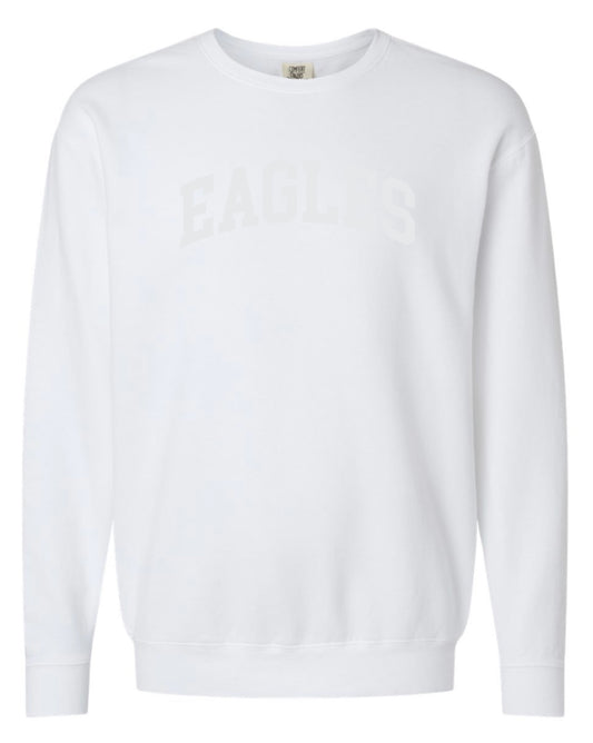 ArgyleCheer White Night Spirit Crewneck Sweatshirt - Adult - PUFF White