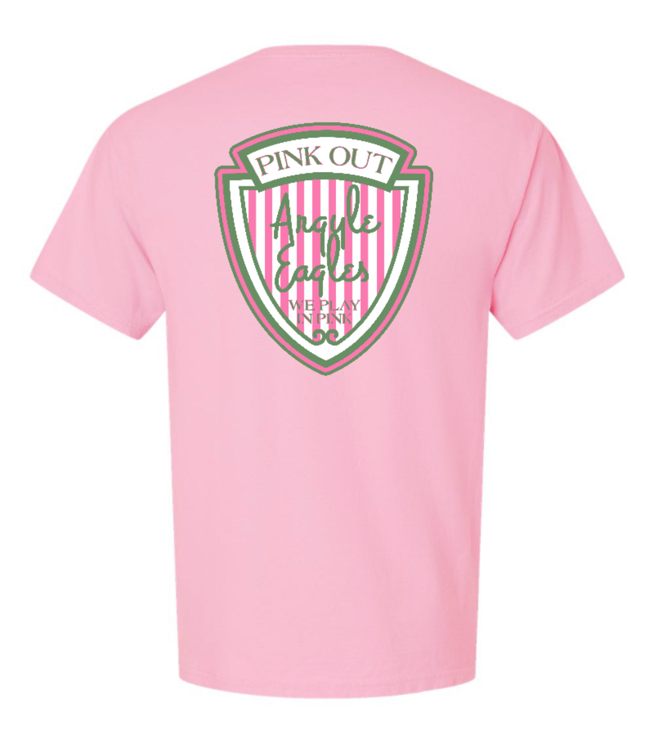 ArgyleCheer Pink Out Spirit Short Sleeve Tee - Adult - Cotton Candy