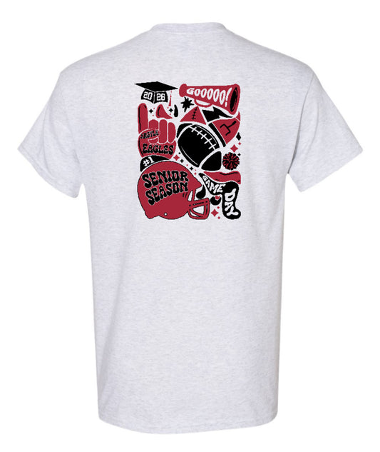 Senior Football '25 - Gildan Classic Short Sleeve - Adult - Ash