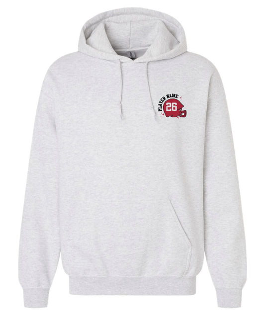 Senior Football '25 - Gildan Hoodie Sweatshirt - Adult - Ash