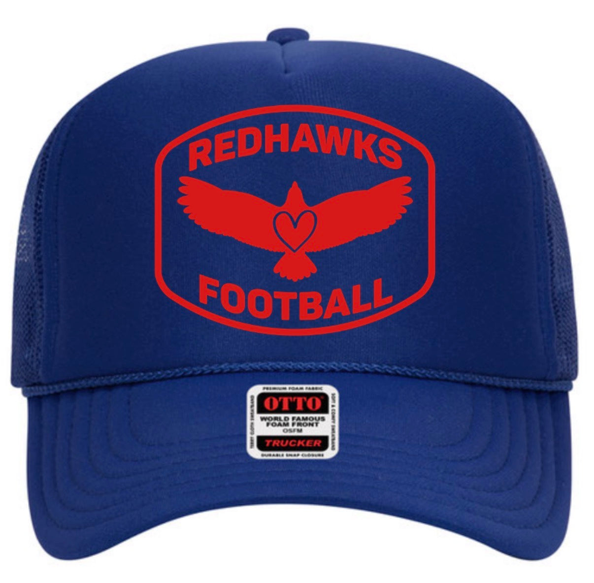 REDHAWKSfootball High Profile Foam Trucker - Royal Blue