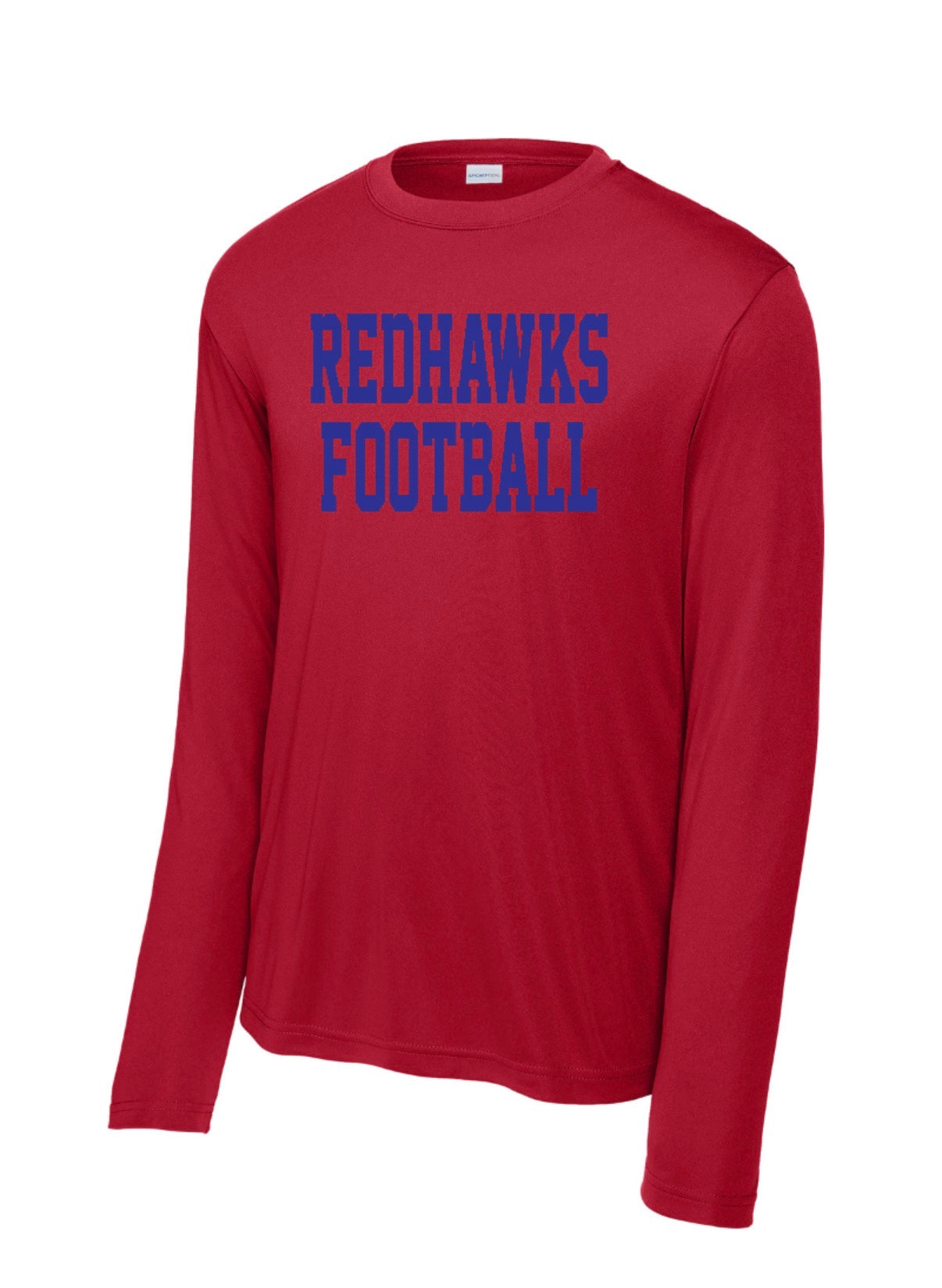 REDHAWKSfootball Sport-Tek PosiCharge Long Sleeve - Youth + Adult - Deep Red
