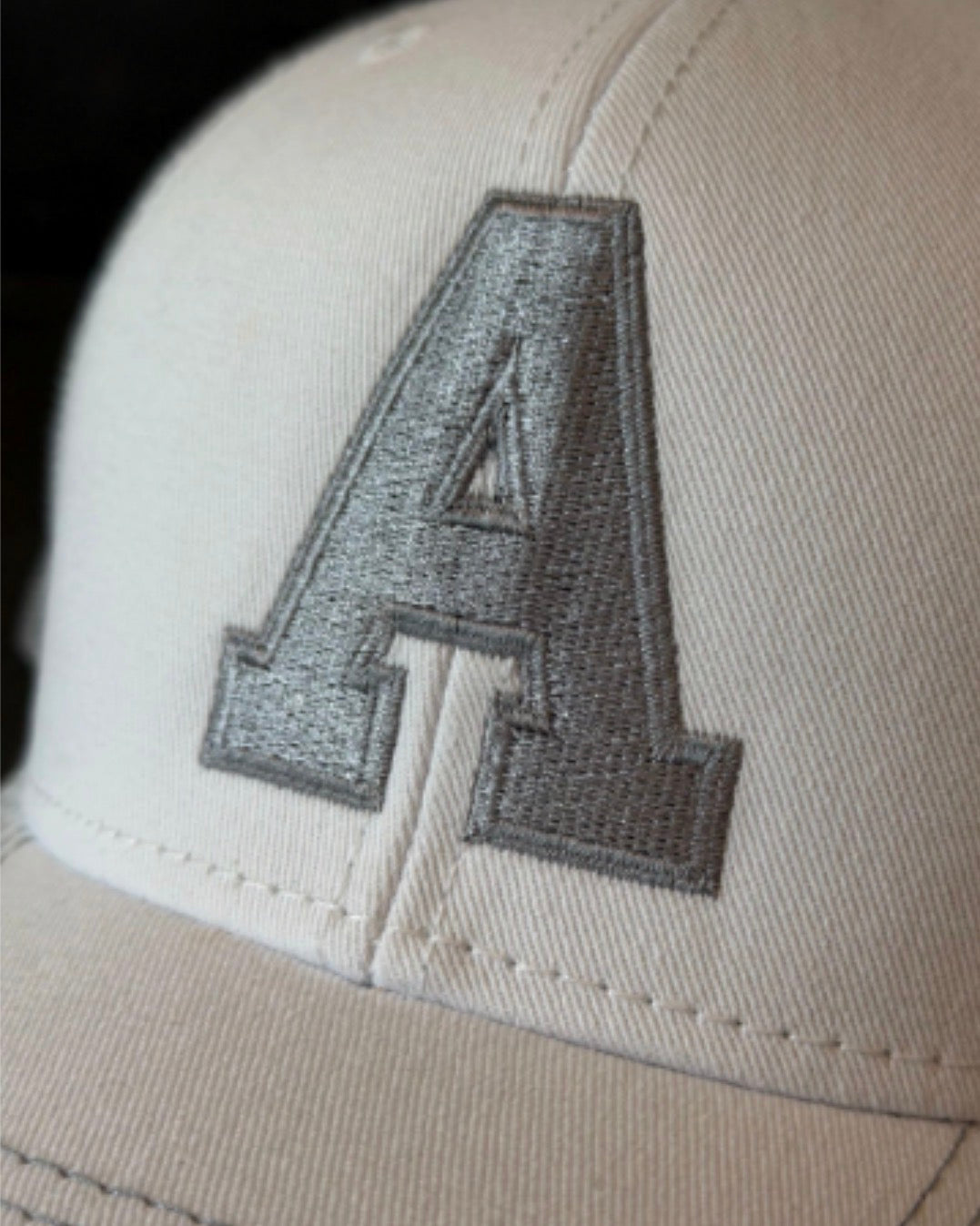 ARGYLEmiddleschool "A" Richardson Five-Panel Classic Rope Hat  - Light Grey/White