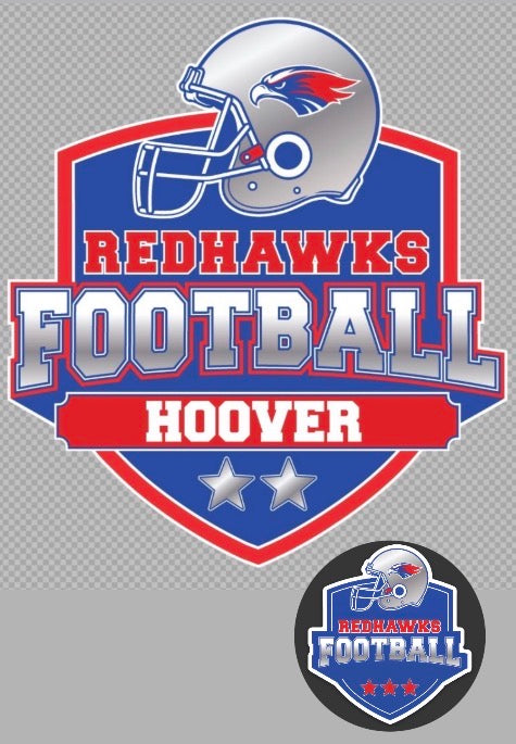 REDHAWKS FOOTBALL Yard Sign + Weatherproof Vinyl Sticker