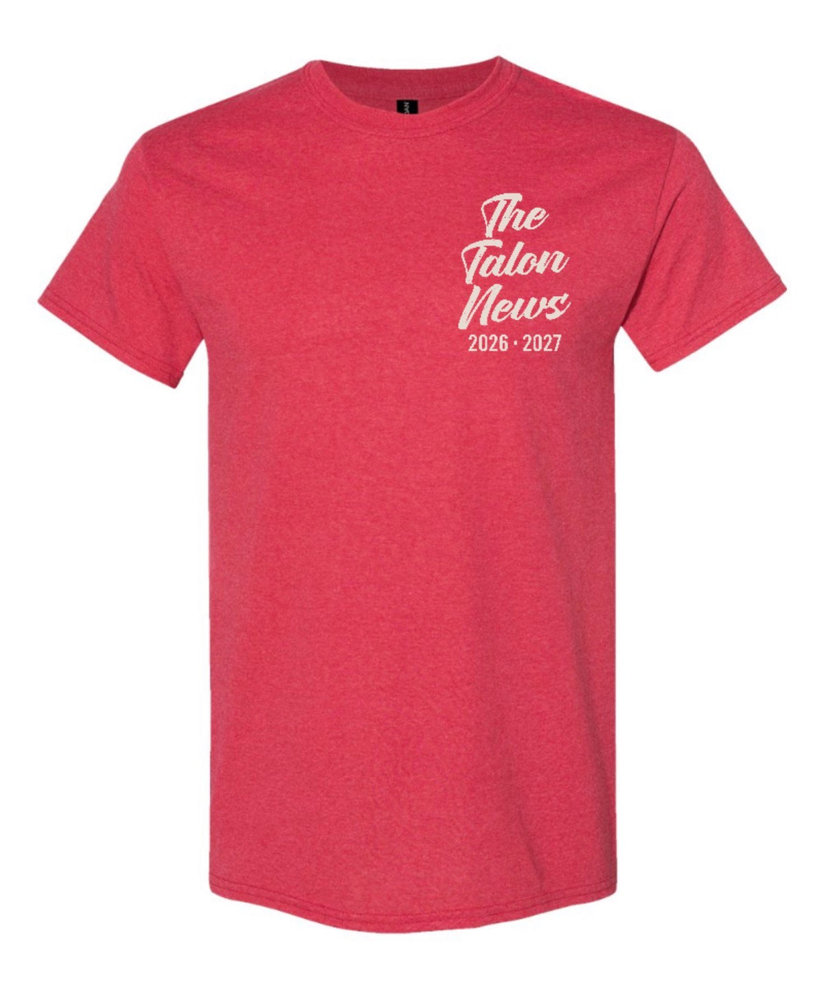 2026 Talon News Media - Short Sleeve Tee - Heather Red