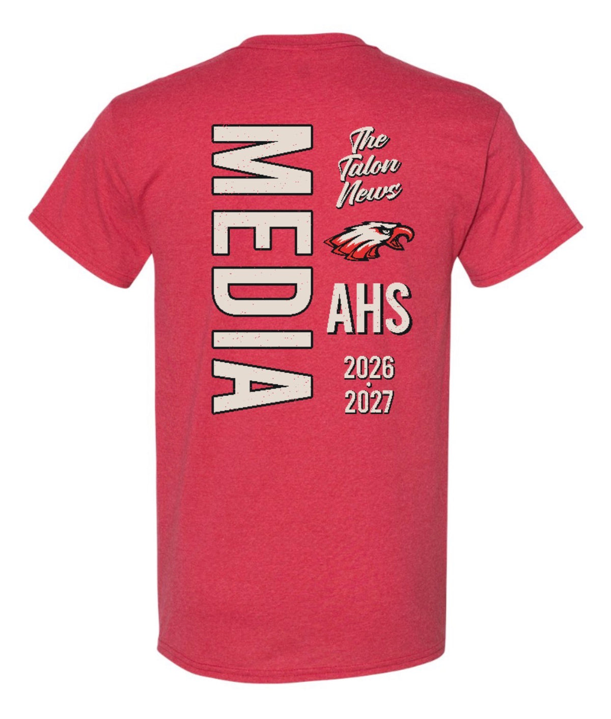 2026 Talon News Media - Short Sleeve Tee - Heather Red