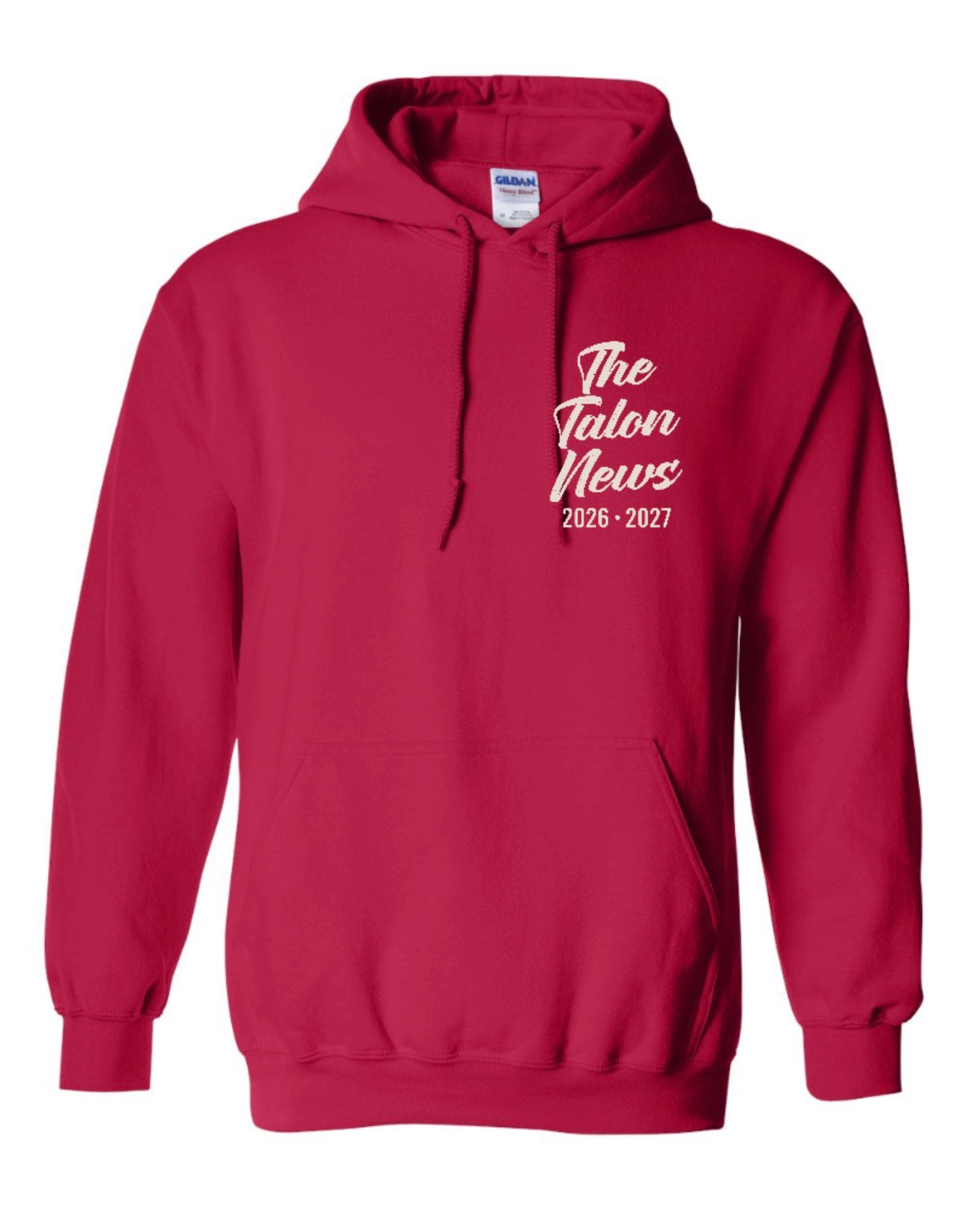 2026 Talon News Media - Hoodie Sweatshirt - Cherry Red