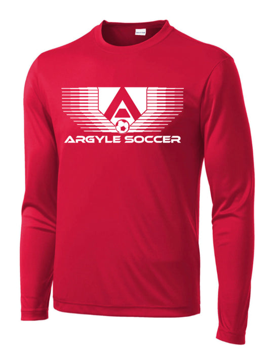 FINAL FEW - Youth & Adult - Messi Soccer Performance Long Sleeve - Red