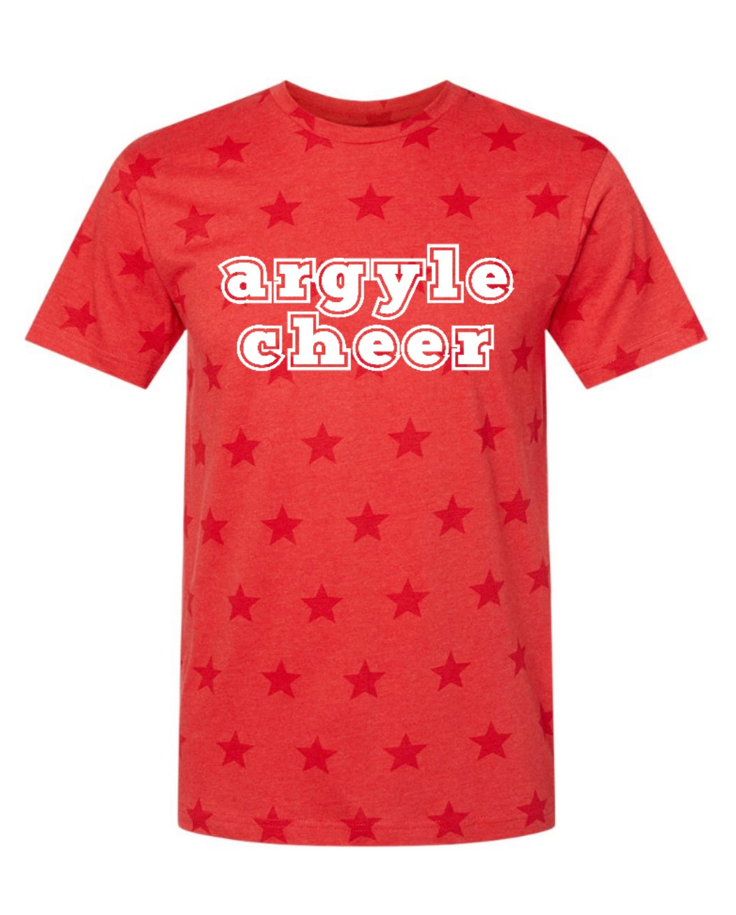 FINAL FEW - ARGYLE CHEER Vintage Black Short Sleeve Tee - Youth + Adult