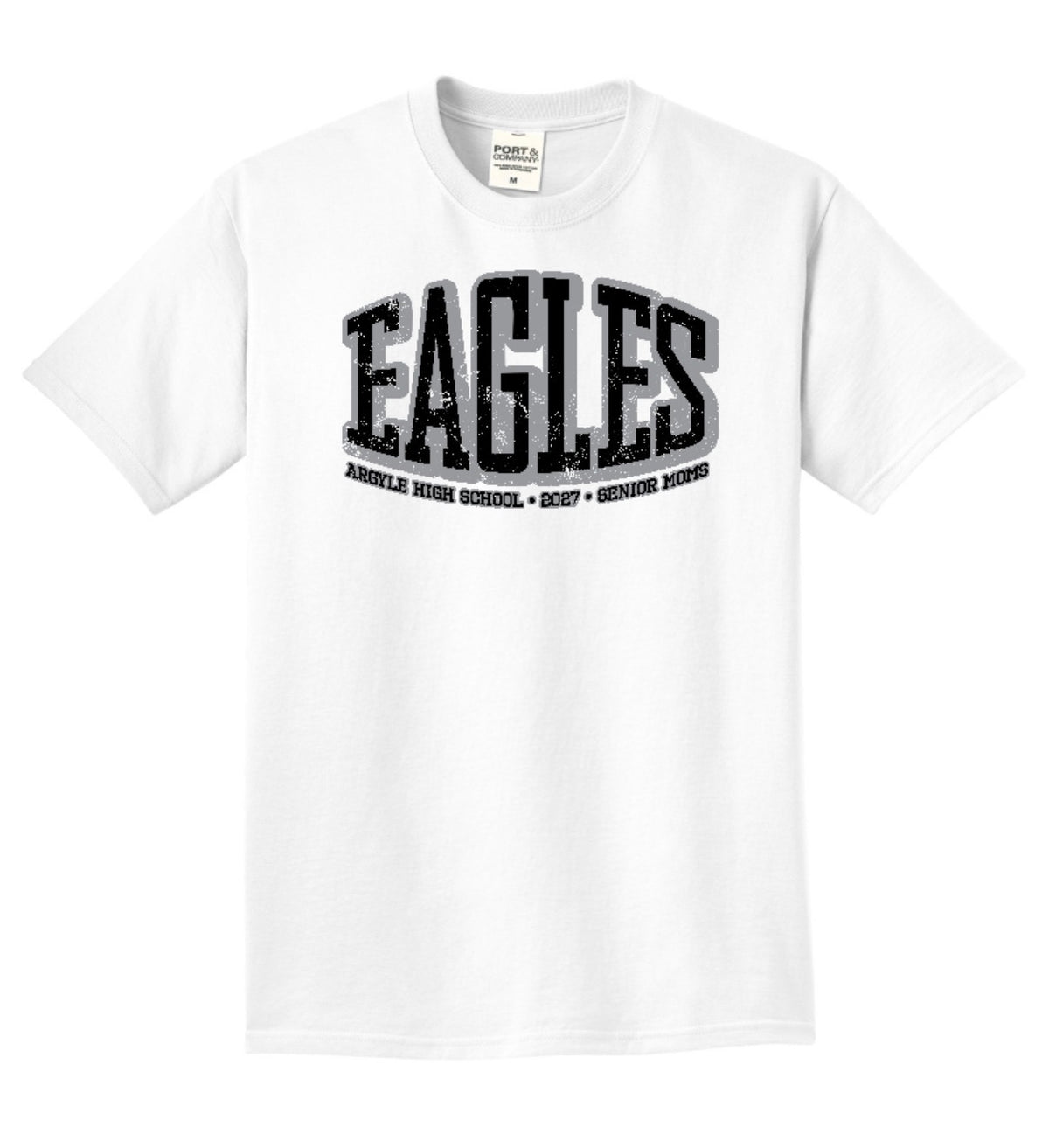 AHS SENIOR PEP RALLY 2026 (Personalized) - Beach Washed Garment-Dyed Short Sleeve Tee - Adult - White