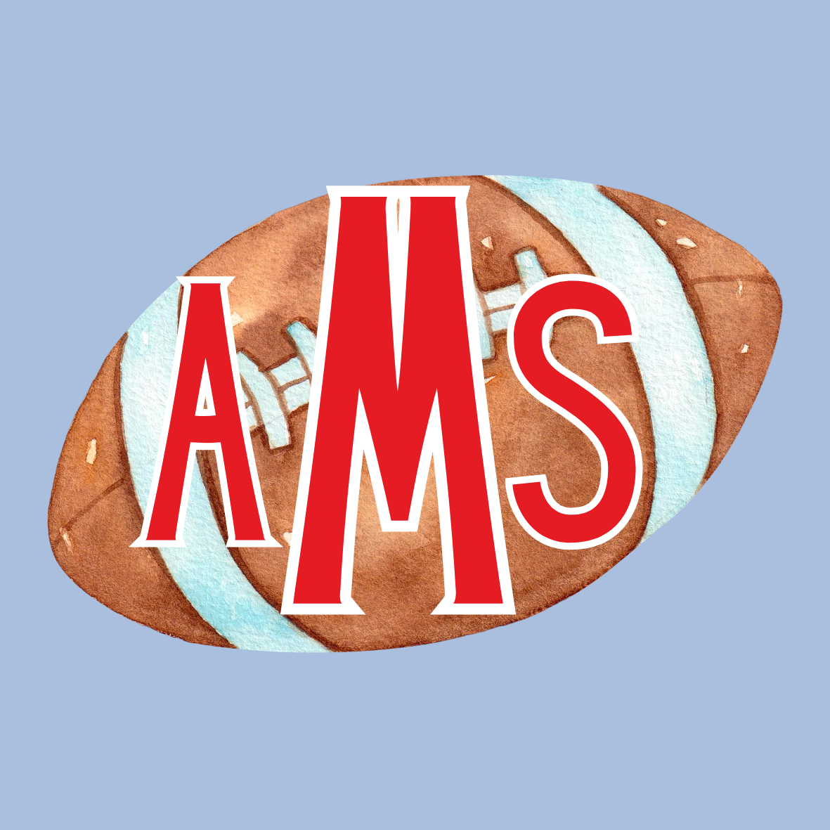 AMS Football BUTTON - Two Sizes