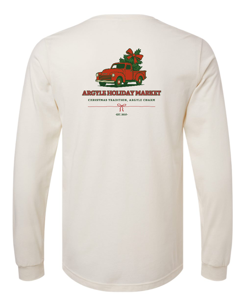 ARGYLEholidaymarket Bella+Canvas Long Sleeve Tee - Heather Natural