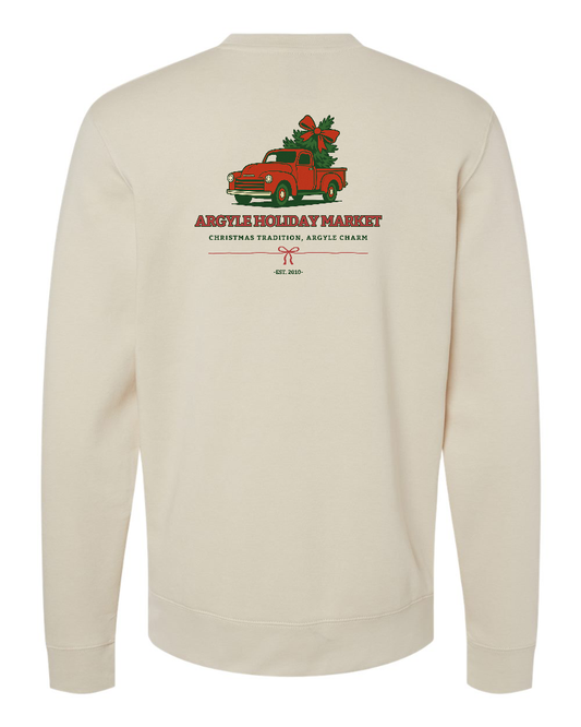 ARGYLEholidaymarket J. America Fleece Crewneck Sweatshirt - Oyster