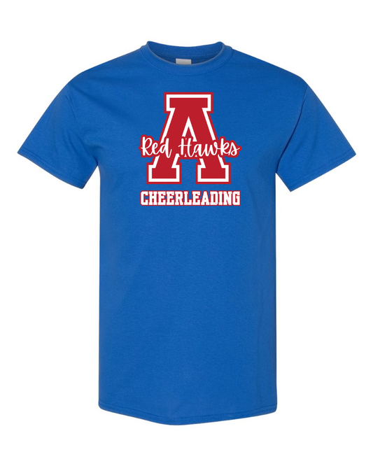 ARGYLE RedHawks Cheerleading Short Sleeve Tee - Adult - Royal