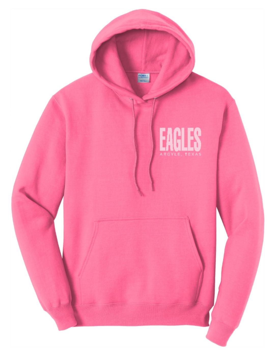 FINAL FEW - PINK OUT Spirit Hoodie Sweatshirt - Adult - Neon Pink PUFF