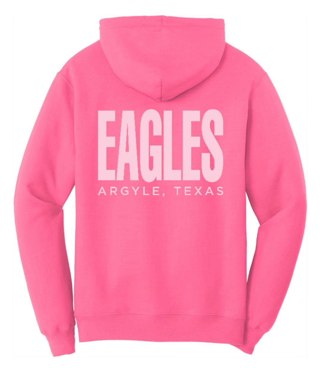 FINAL FEW - PINK OUT Spirit Hoodie Sweatshirt - Adult - Neon Pink PUFF