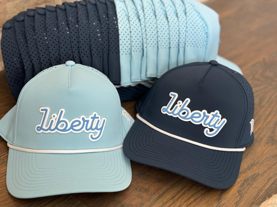 LIBERTY Performance Hat - Baby Blue - Cursive