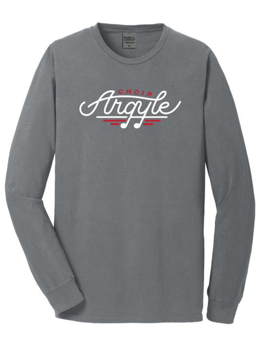 FINAL FEW SALE - AHS Choir 24 - Long Sleeve Tee - Beach Wash Pewter