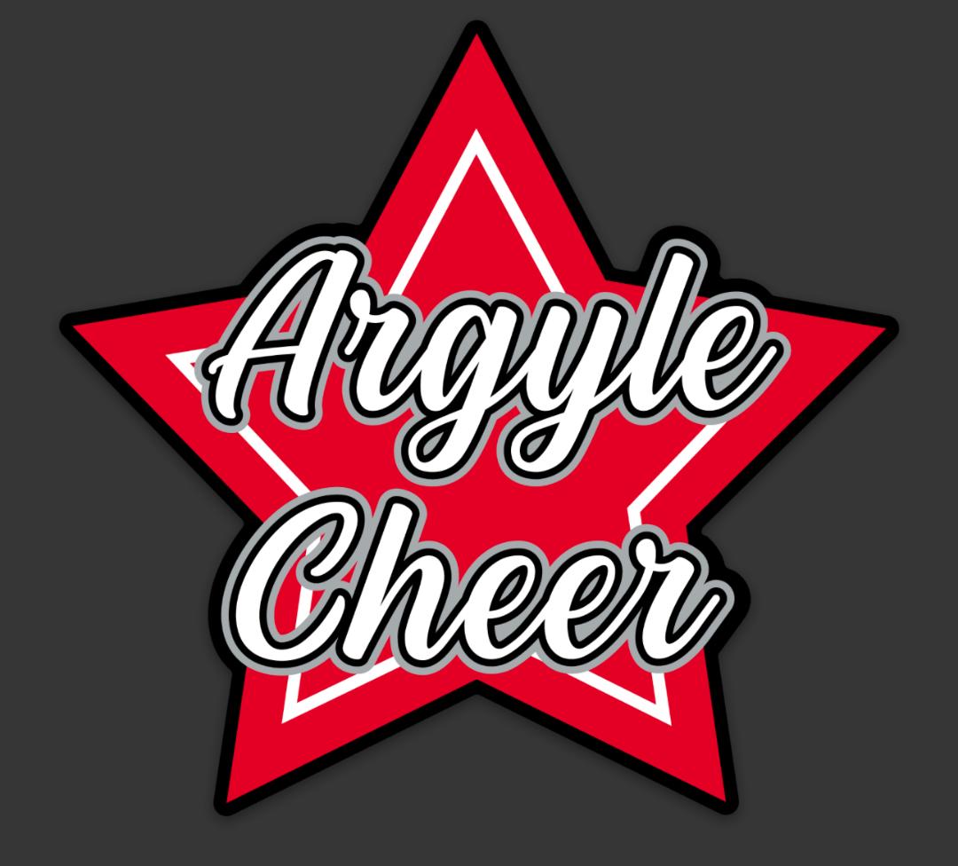 FINAL FEW - 2025ARGYLECheer Vinyl Sticker - Star