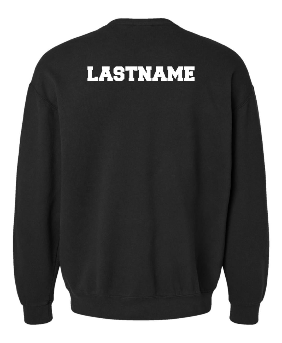 FINAL FEW - 2025 Argyle Cheer - Backflip Babes - Comfort Colors Crewneck Lightweight Sweatshirt - Adult - Black