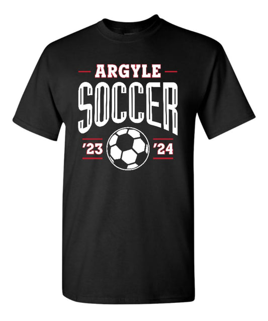 FINAL FEW - 2023 Boys Soccer Be A Grizzly Cotton Tee - Black